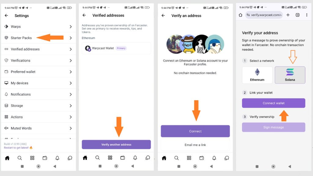 Warpcast and Phantom Wallet Connection Update
