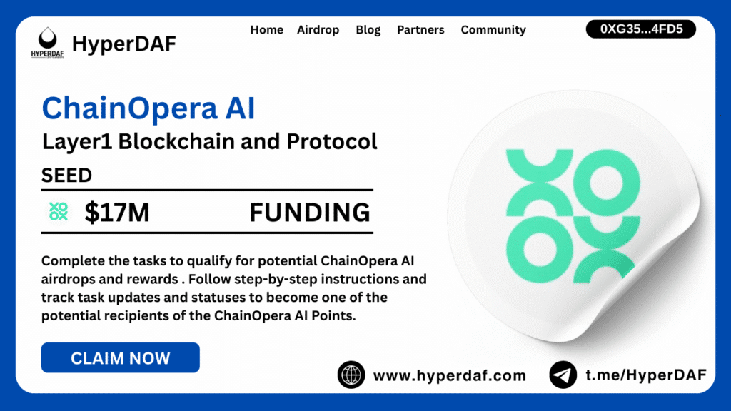 ChainOpera AI Unique Layer1 Airdrop 1 ChainOpera AI
