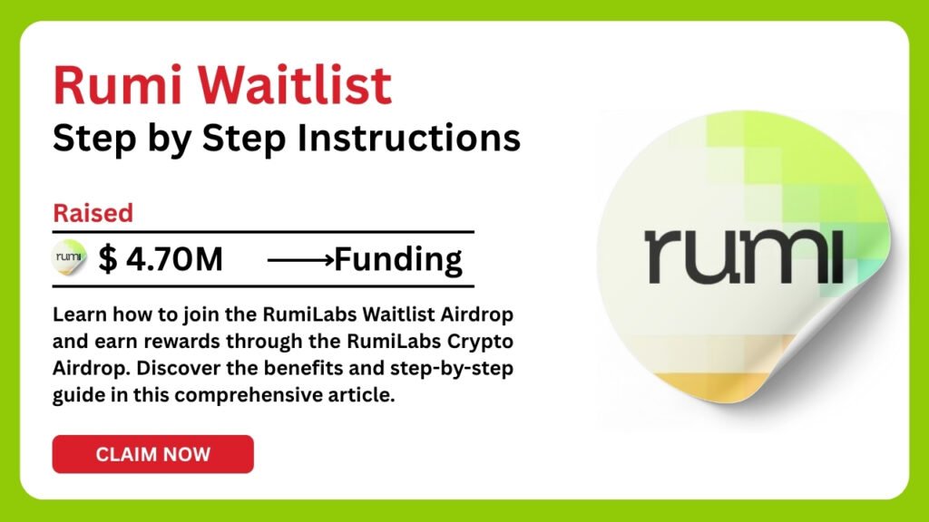 RumiLabs Waitlist Airdrop - How to Join and Earn Crypto Rewards 1 RumiLabs Waitlist Airdrop