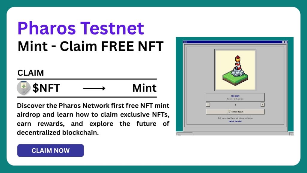 Pharos Network NFT Mint Airdrop - Step by Step Guide 1 Pharos Network NFT