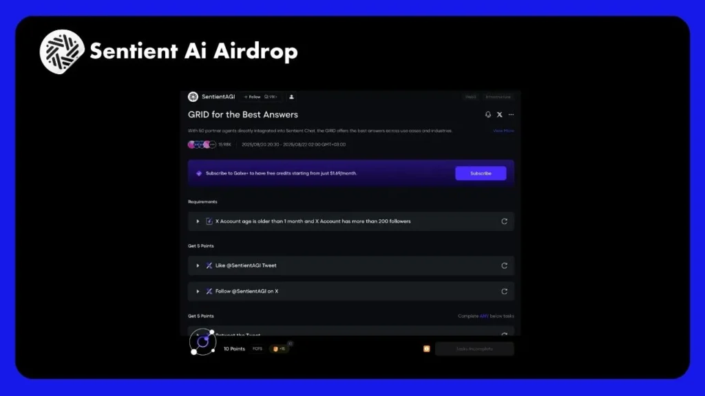 Sentient AI Airdrop