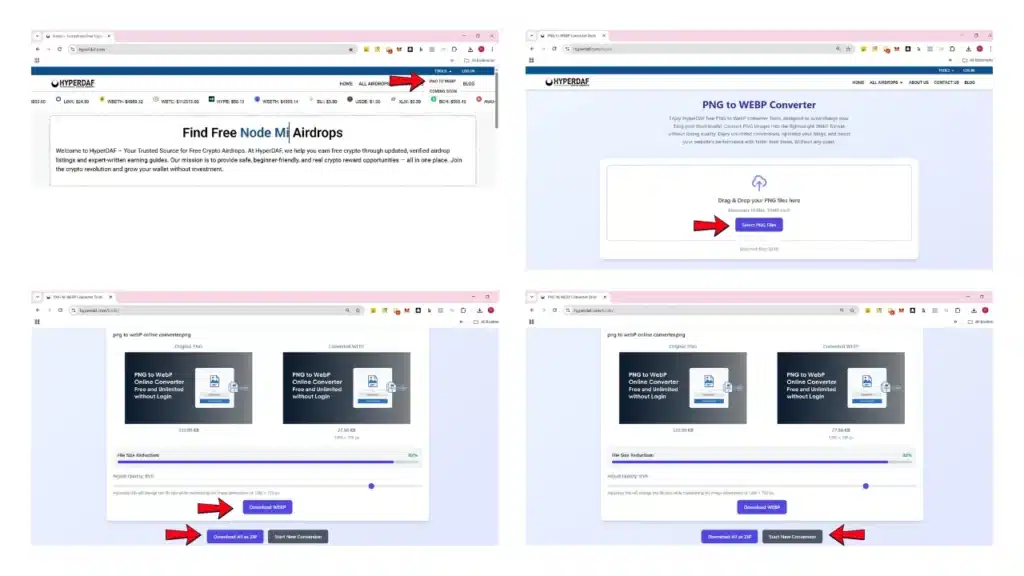 PNG to WebP Online Converter