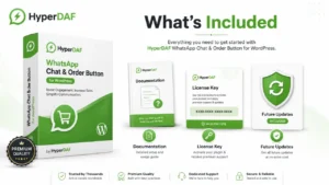 HyperDAF WhatsApp Chat & Order Button for WordPress & WooCommerce
