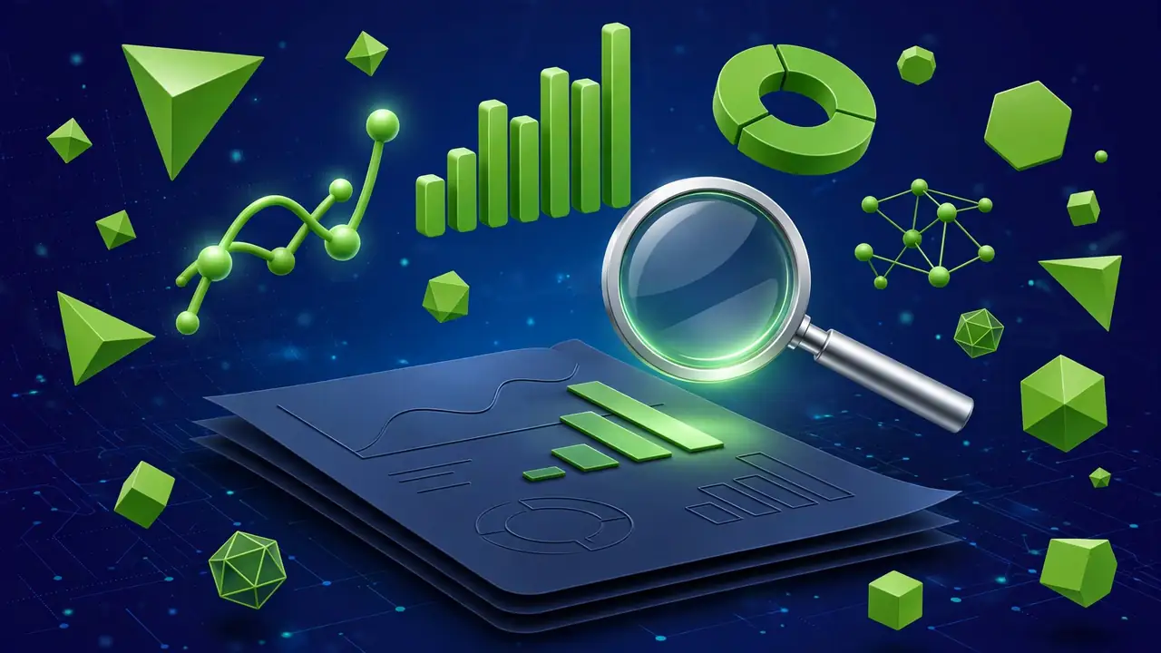 Illustration of a monthly WordPress client report with charts