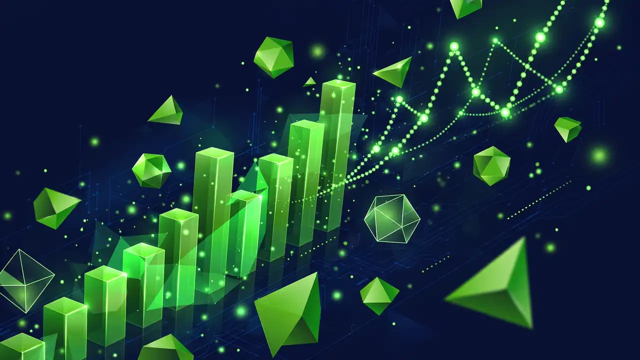 Illustration of website traffic analytics growth