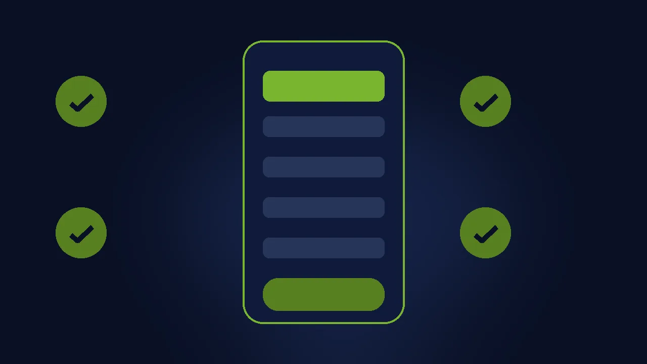 Abstract donut chart illustration showing the field reduction gap in green and navy.