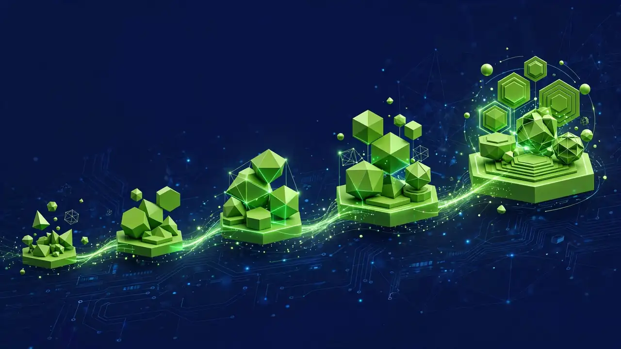 Abstract illustration of a single purchase growing into a chain of repeat orders