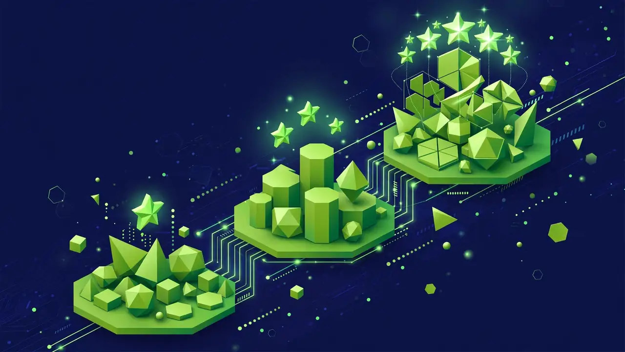 Abstract illustration of automated emails guiding a buyer toward a second purchase