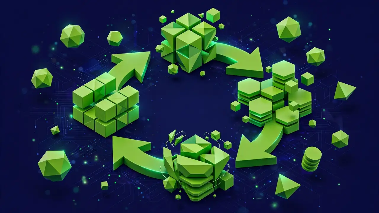 Abstract illustration of a subscription cycle delivering repeat orders automatically