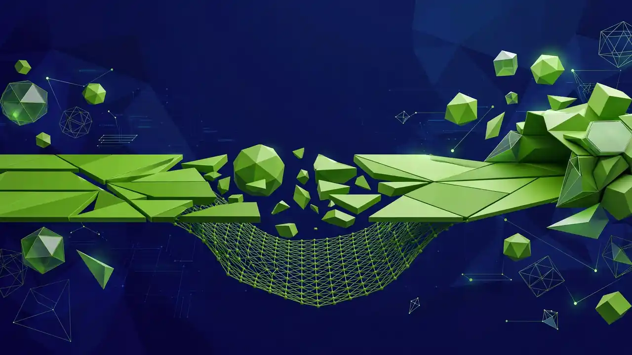 Abstract illustration of a clean exit path symbolizing a fair contract cancellation clause on a deep navy background.