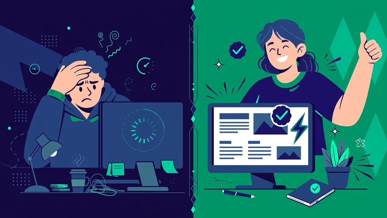 WordPress website speed: illustrated visitor engagement declining as page load times grow